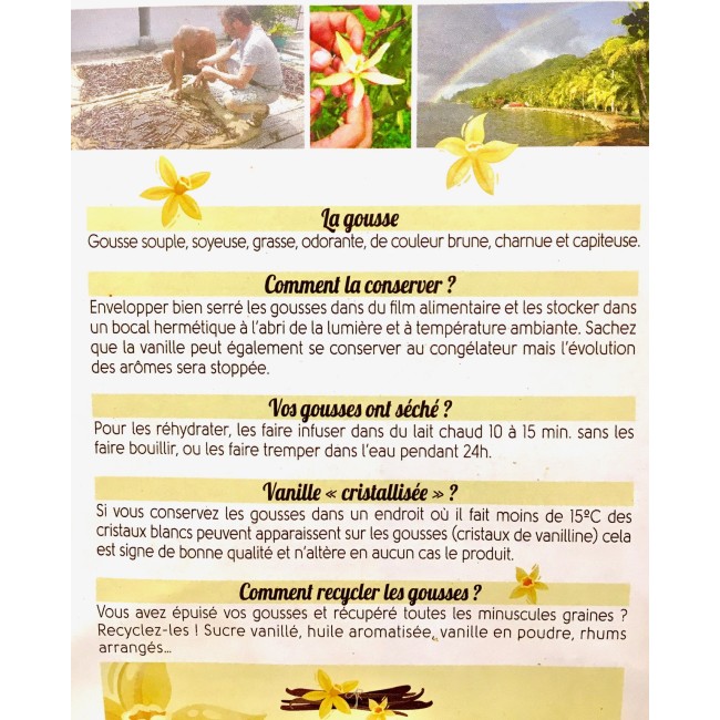 Vanille de Tahiti - 2 gousses (15gr)